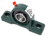 (2) UCP208-24 Solid Base Pillow Block Bearing 1-1/2 Bore Self Aligning 2 Bolt