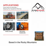 (2) UCP205-16 Solid Base Pillow Block Bearing 1" Bore Self Aligning 2 Bolt