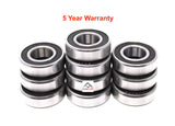 10 Pack Snowmobile Bearings 6004-2RS 20x42x12 6004RS - Five Year Warranty